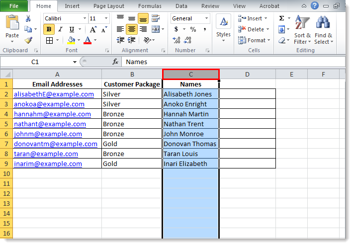 Convert text to columns in excel